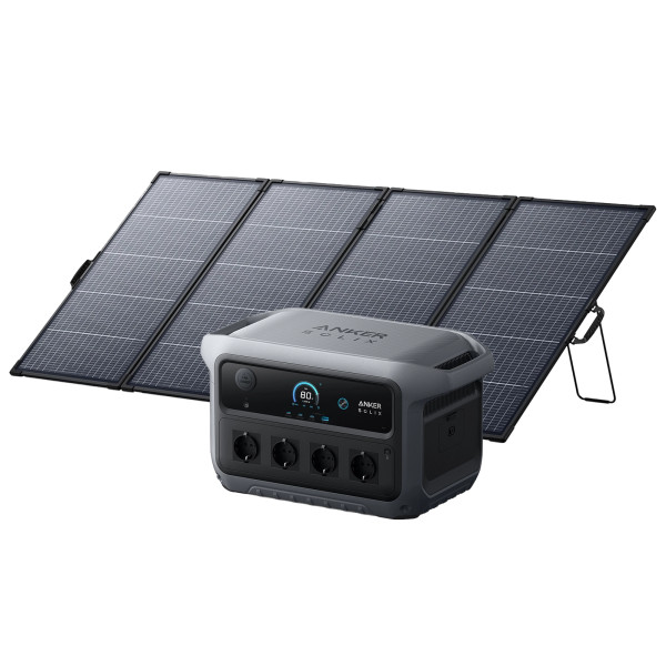 Anker SOLIX C2000 Gen 2 PowerStation - 2048Wh / 3000W + PS400 Solartasche - 400W
